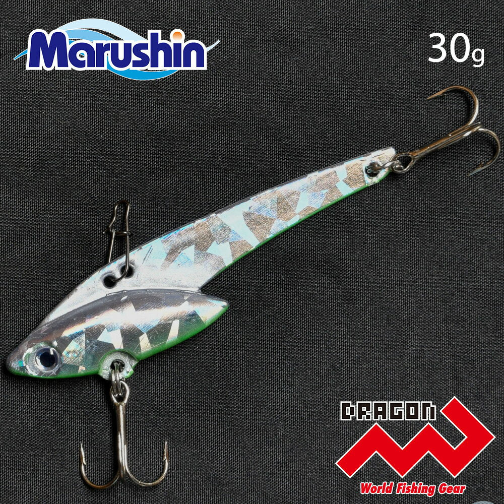 Marushin Fishing Gear Seabass Lure Bamboleo Ora! 30g Silver Glow