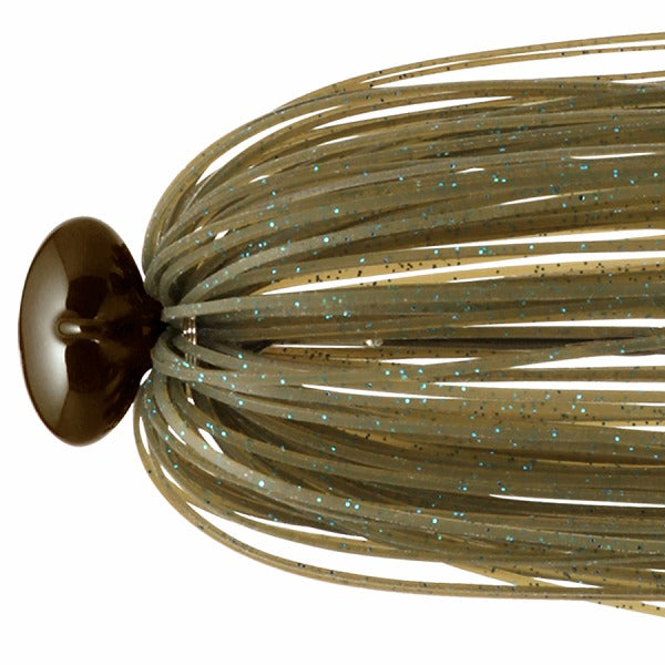 deps Hyper Football Jig 1/2oz #67 SF Green Pumpkin/Blue Flake