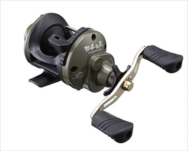 PROX Double Axis Reel Negyogonzo Kiwa Round 45RB Olive Khaki