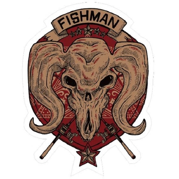 Fishman Sticker Fishman Deer Skull Sticker