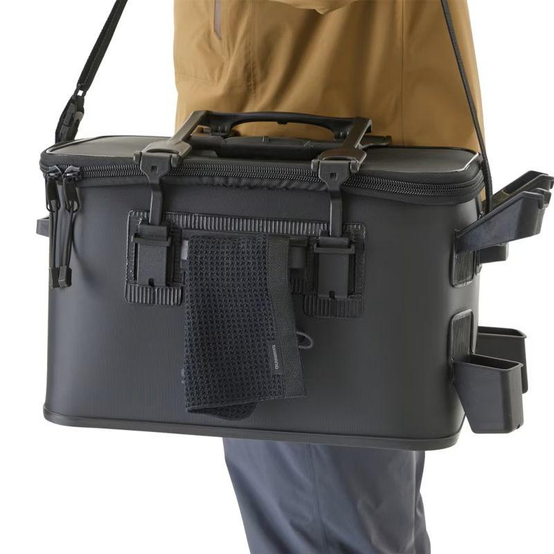 SHIMANO Tackle Bag BK-021W Rod Rest Tackle Bag (Rest 2/Hard Type) Gray 22L